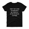 Trust that when the answer is no, there is a better yes down the road. - Ladies Cotton Short Sleeve T-Shirt Motivational quotes 7814572