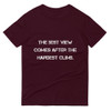The best view comes after the hardest climb. - Lightweight Fashion Short Sleeve T-Shirt Motivational quotes 7815037