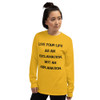 Live your life as an exclamation, not an explanation. - Ultra Cotton Long Sleeve T-Shirt Motivational quotes 7814877