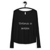 Normal is boring - Women's Flowy Long Sleeve Tee with 2x1 Sleeves Funny quotes 7827711