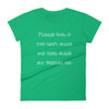 Please God, if you can't make me thin, make my friends fat. - Ladies Ringspun Fashion Fit T-Shirt Funny quotes 7822687