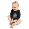 Never discourage anyone who continually makes progress. - Infant Long Sleeve Baby Rib Bodysuit Motivational quotes 7830732