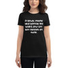 Friends: people who borrow my books and set wet glasses on them. - Ladies Ringspun Fashion Fit T-Shirt Funny quotes 7823246