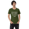 Opportunities don't happen. You create them. - Unisex Short Sleeve Jersey T-Shirt Motivational quotes 7830573