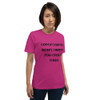 Opportunities don't happen. You create them. - Unisex Short Sleeve Jersey T-Shirt Motivational quotes 7830573