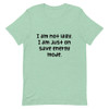 I am not lazy, I am just on save energy mode. - Unisex Short Sleeve Jersey T-Shirt Funny quotes 7821662