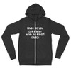 What do you call a bear with no ears? EARS! - Unisex Triblend Lightweight Zip Hoodie Funny quotes 7831979