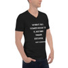 When it all comes down to it, nothing trumps execution. - Gary Vaynerchuk - Unisex Short Sleeve V-Neck Jersey Tee Motivational quotes 7829674