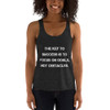 The key to success is to focus on goals, not obstacles. - Women's Tri-Blend Racerback Tank Motivational quotes 7824065