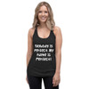 Nobody is perfect. My name is Perfect! - Ladies' Triblend Racerback Tank Funny quotes 7822916