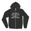 This life is hard, but it's harder if you're stupid. - Unisex Flex Fleece Zip Hoodie Funny quotes 7824809