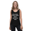 With great power comes great electricity bills! - Ladies Missy Fit Ringspun Tank Top Funny quotes 7821302