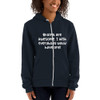 Brains are awesome. I wish everybody would have one! - Unisex Flex Fleece Zip Hoodie Funny quotes 7824360