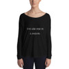 You are one in a melon. - Women's Flowy Long Sleeve Tee with 2x1 Sleeves Funny quotes 7827827