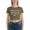Mindset is what separates the best from the rest. - Women's Crop Tee Motivational quotes 7827461