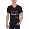 I could either watch it happen or be a part of it - Elon Musk - Unisex Short Sleeve V-Neck Jersey Tee Motivational quotes 7829289