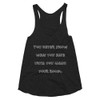 You never know what you have until you clean your room. - Women's Tri-Blend Racerback Tank Funny quotes 7823360