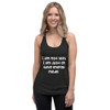 I am not lazy, I am just on save energy mode. - Ladies' Triblend Racerback Tank Funny quotes 7822408