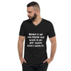 Maybe if we tell people the brain is an app, they'll start using it. - Unisex Short Sleeve V-Neck Jersey Tee Funny quotes 7828967