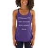 Overpack. It's why suitcases have wheels now. - Ladies Triblend Racerback Tank Funny quotes 7826089