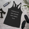 Overpack. It's why suitcases have wheels now. - Ladies Triblend Racerback Tank Funny quotes 7826089