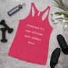 Overpack. It's why suitcases have wheels now. - Ladies Triblend Racerback Tank Funny quotes 7826089