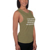 I am standing outside. So if anyone asks, I am outstanding! - Women's Flowy Muscle Tank Funny quotes 7831337