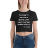The road to success is dotted with many tempting parking spaces. - Will Rogers - Women's Crop Tee Motivational quotes 7827446