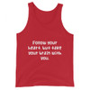Follow your heart, but take your brain with you. - Unisex Jersey Tank Funny quotes 7830076
