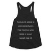 Common sense is like deodorant. The people who need it most never use it! - Women's Tri-Blend Racerback Tank Funny quotes 7823416