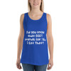 Did you know that DIET stands for: Did I Eat That? - Unisex Jersey Tank Funny quotes 7831439