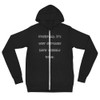 Overpack. It's why suitcases have wheels now. - Unisex Triblend Lightweight Zip Hoodie Funny quotes 7832232