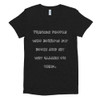Friends: people who borrow my books and set wet glasses on them. - Women's Tri-Blend T-Shirt Funny quotes 7824103