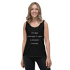 It's bad manners to keep a vacation waiting. - Ladies Missy Fit Ringspun Tank Top Funny quotes 7821191