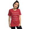 The fridge is a clear example that what matters is on the inside. - Unisex Triblend Short Sleeve T-Shirt Funny quotes 7826031