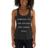 Overpack. It's why suitcases have wheels now. - Women's Tri-Blend Racerback Tank Funny quotes 7823491