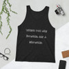 When you are Downie, eat a brownie. - Unisex Jersey Tank Funny quotes 7830749