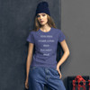 With great power comes great electricity bills! - Ladies Ringspun Fashion Fit T-Shirt Funny quotes 7823032