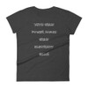 With great power comes great electricity bills! - Ladies Ringspun Fashion Fit T-Shirt Funny quotes 7823032