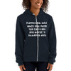 Funny how just when you think life can't get any worse, it suddenly does. - Unisex Flex Fleece Zip Hoodie Funny quotes 7824155