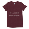 Be a Warrior, not a Worrier. - Women's Tri-Blend T-Shirt Funny quotes 7823623