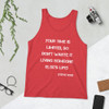 Your time is limited, so don't waste it living someone else's life! - Steve Jobs - Unisex Jersey Tank Motivational quotes 7831598