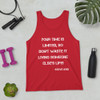 Your time is limited, so don't waste it living someone else's life! - Steve Jobs - Unisex Jersey Tank Motivational quotes 7831598