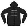 I am standing outside. So if anyone asks, I am outstanding! - Unisex Triblend Lightweight Zip Hoodie Funny quotes 7832488