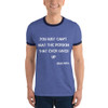 You just can't beat the person that ever gives up - Babe Ruth - Lightweight Ringer Tee Motivational quotes 7831107