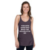 tried being normal once. Worst two minutes of my life. - Ladies Triblend Racerback Tank Funny quotes 7825881