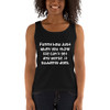 Funny how just when you think life can't get any worse, it suddenly does. - Ladies Missy Fit Ringspun Tank Top Funny quotes 7820907