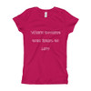When nothing goes right, go left - Girl's The Princess Tee Funny quotes 7821931