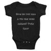 How do you call a pig that does karate? Pork Chop - Infant Baby Rib Bodysuit Funny quotes 7829339