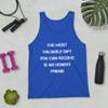 The most valuable gift you can receive is an honest friend. - Unisex Jersey Tank Motivational quotes 7831991